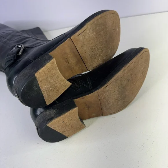 Juicy Couture Leather Moto Combat Riding Boot size 6.5 - Picture 9 of 11